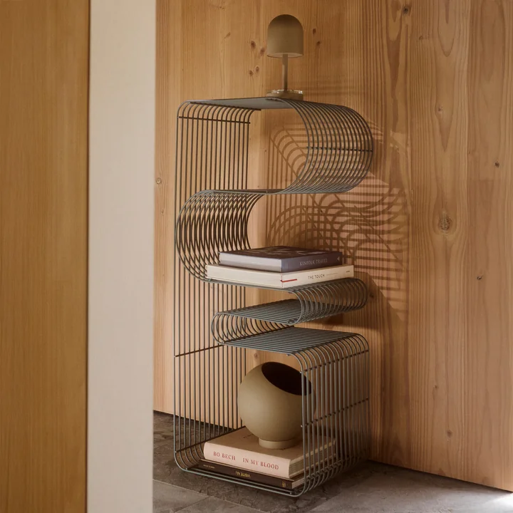 AYTM - Curva bench, dusty blue