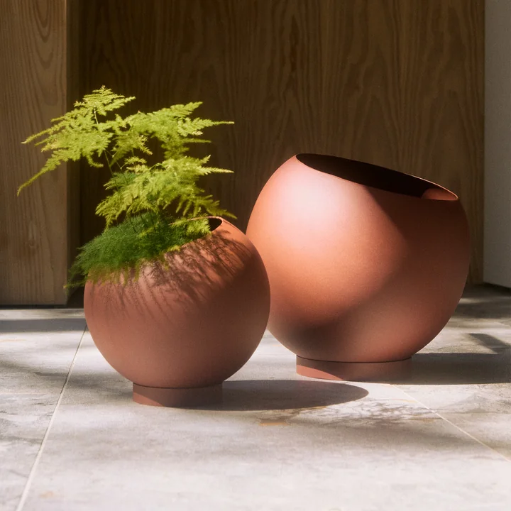 AYTM - Globe Flower pot, ginger bread
