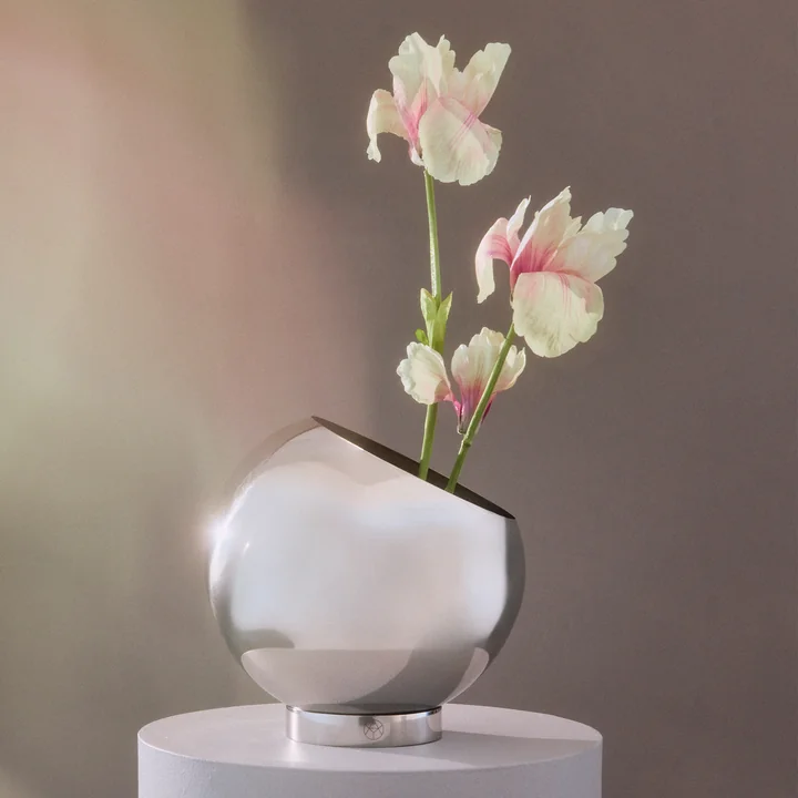 AYTM - Globe Flower pot, silver