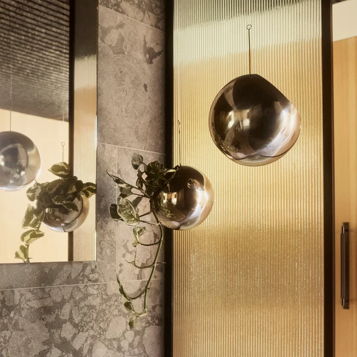 AYTM - Globe Hanging flower pot, silver