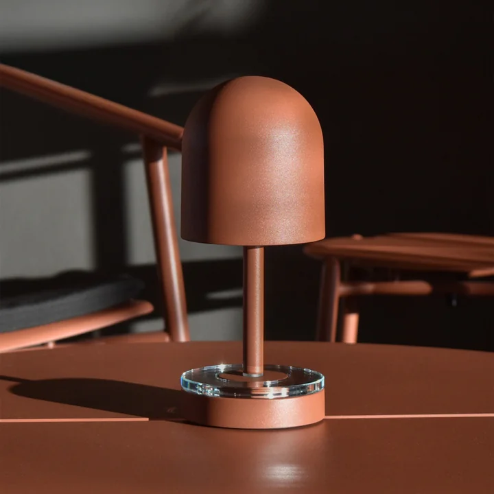 AYTM - Luceo Portable LED rechargeable lamp, Ø 9.9 x H 24 cm, ginger bread