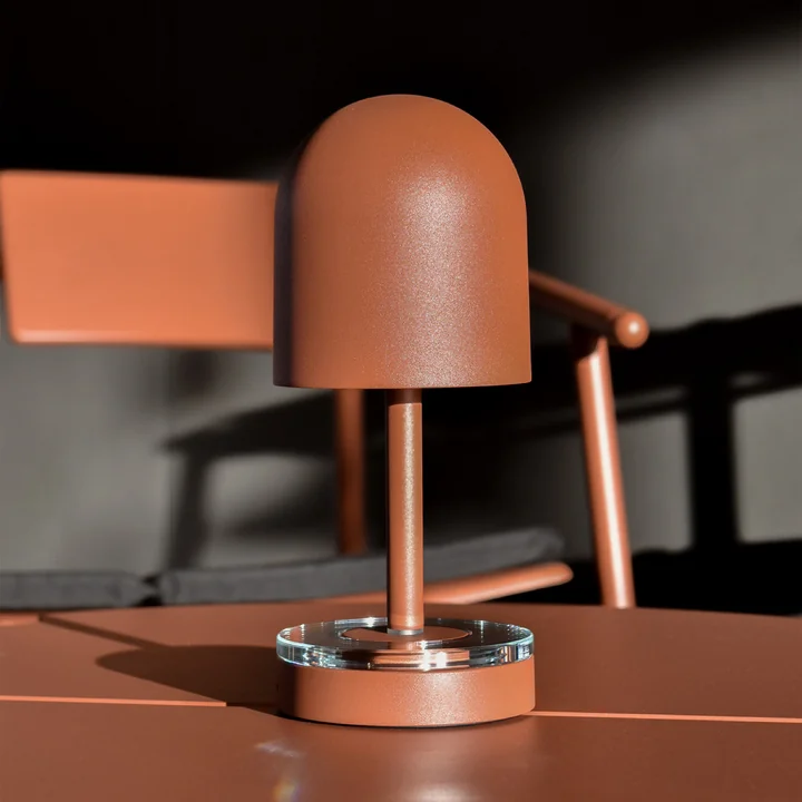 AYTM - Luceo Portable LED rechargeable lamp, Ø 9.9 x H 24 cm, ginger bread