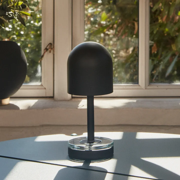 AYTM - Luceo Portable LED rechargeable lamp, Ø 9.9 x H 24 cm, black