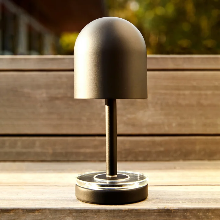 AYTM - Luceo Portable LED rechargeable lamp, Ø 9.9 x H 24 cm, black