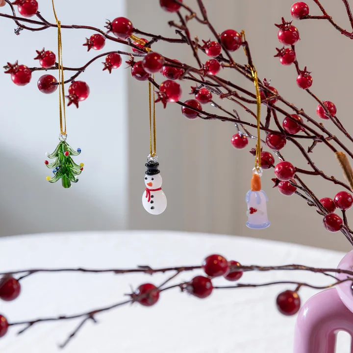 & klevering - Merry Ornament #2, multicolored (set of 3)