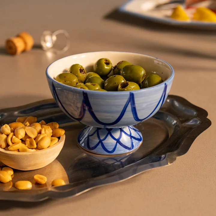 & klevering - Sirène Bowl, Ø 12.5 cm, blue (set of 2)