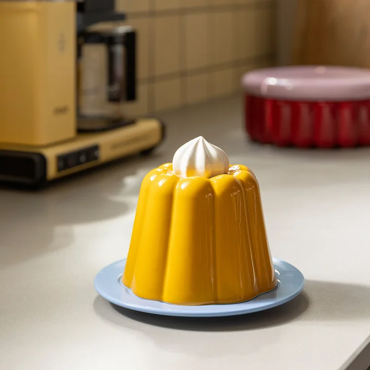 & klevering - Serving cap, pudding, Ø 17 x 14 cm, yellow