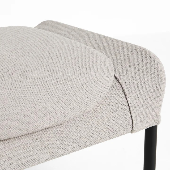HAY - O2 ottoman, black / light gray (lift)
