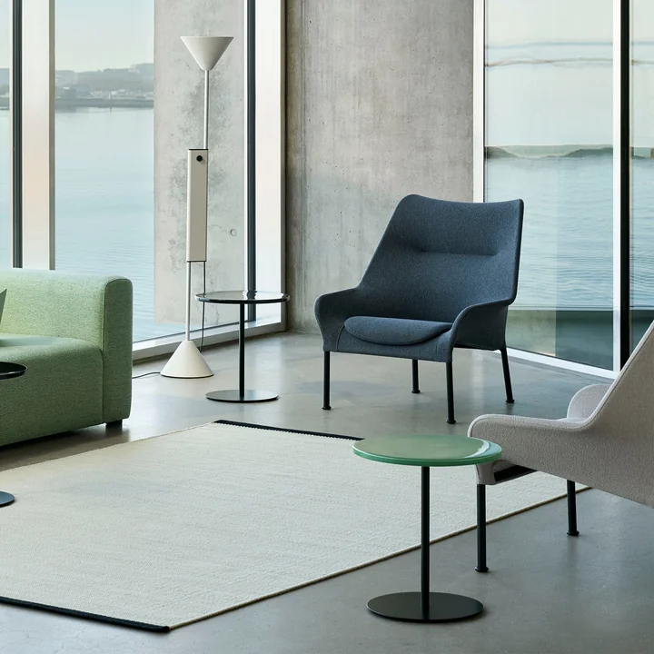 HAY - O2 lounge chair and Twist floor lamp