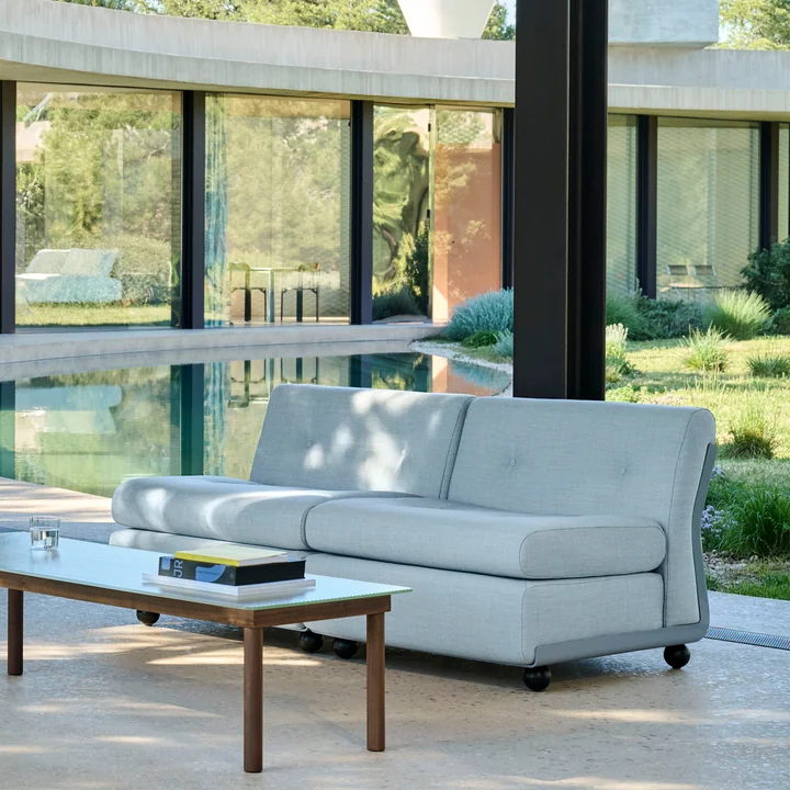 HAY - Amanta 2 seater sofa, frost blue / blue-grey (Kvadrat Naveli 723)