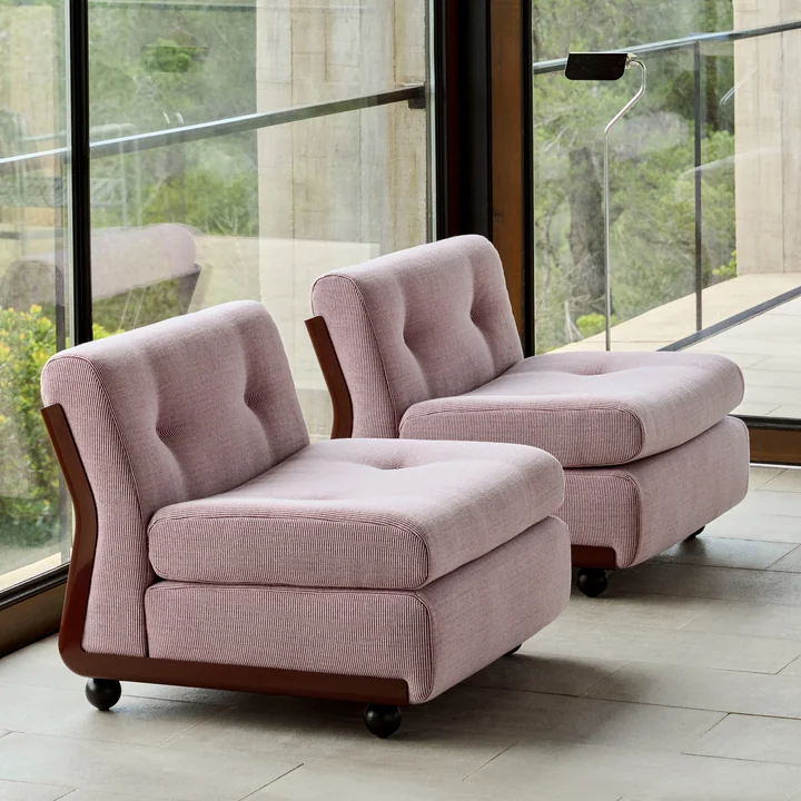 HAY - Amanta 1 seater sofa, burgundy red / red ( HAY Yuma 1851)