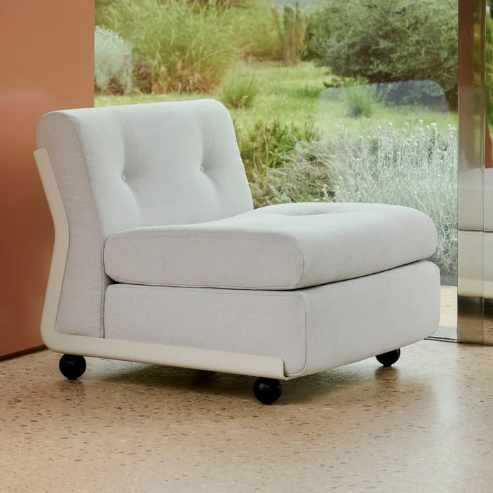 HAY - Amanta 1-seater sofa, cream beige / light gray ( HAY Story 102)