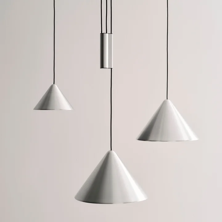 HAY - Compass Pendant lights, brushed aluminum