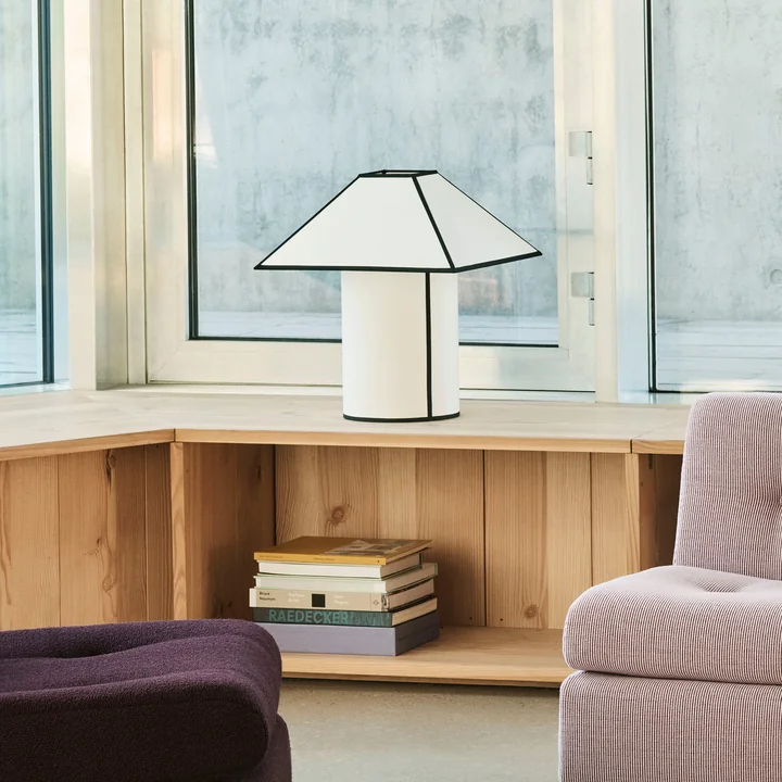HAY - Ava Pyramid Table lamp Ø 45 cm, white