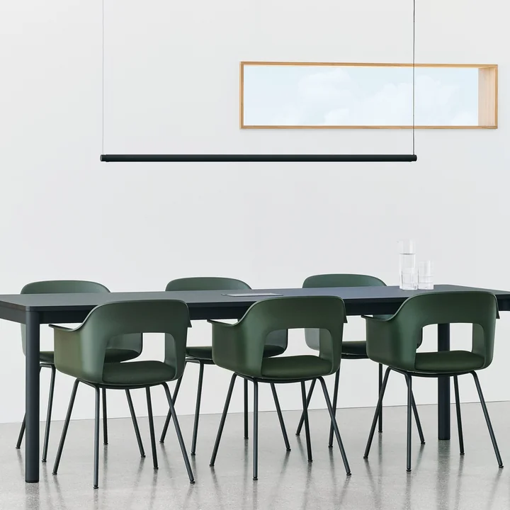 HAY - Layout 211 Armchair, black / bottle green