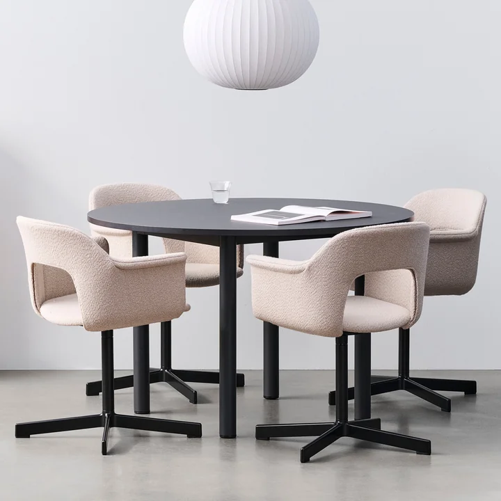 HAY - Annex Dining table, dark gray / charcoal