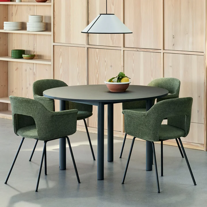 HAY - Annex Dining table, dark gray / charcoal