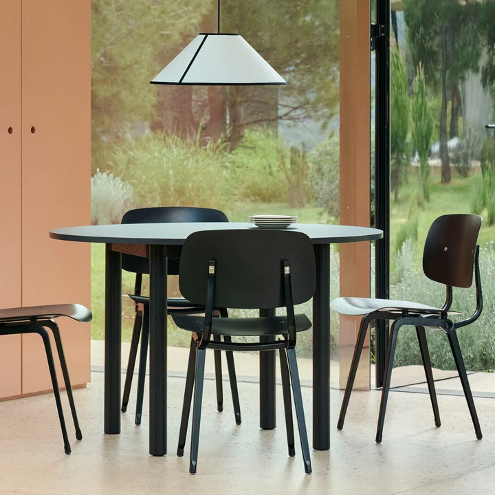 HAY - Annex Dining table, dark gray / charcoal