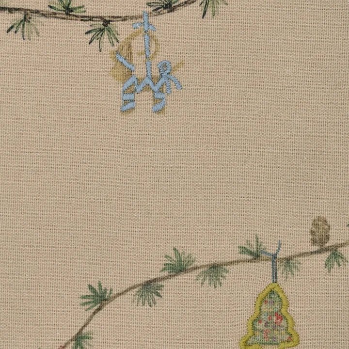 Kähler Design - Hammershøi Christmas tablecloth, sand, 150 x 220 cm