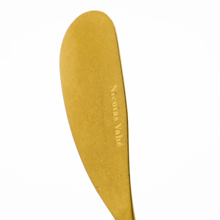 Nicolas Vahé - Daily butter knife, antique gold finish (set of 4)