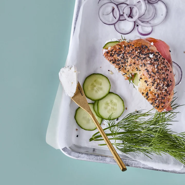 Nicolas Vahé - Daily butter knife, antique gold finish (set of 4)