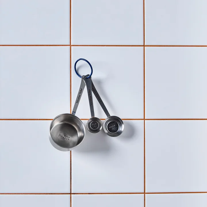 Nicolas Vahé - Measure measuring spoon, silver (set of 3)