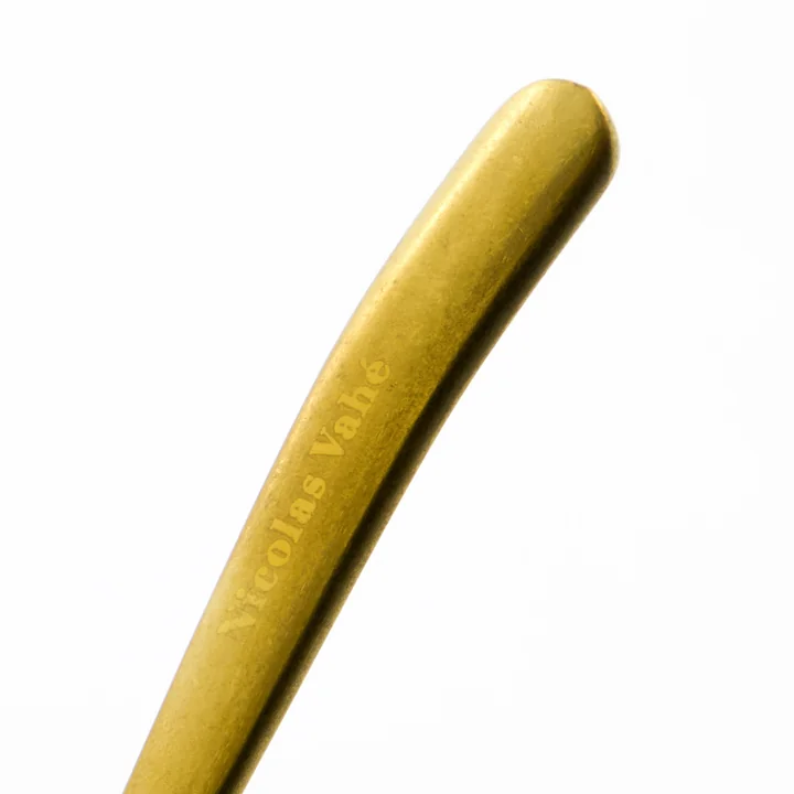 Nicolas Vahé - Cake fork, antique gold finish (set of 4)