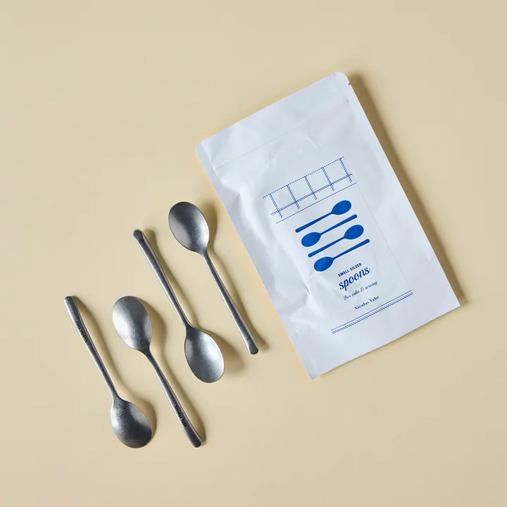 Nicolas Vahé - Spoon teaspoon, antique silver finish (set of 4)