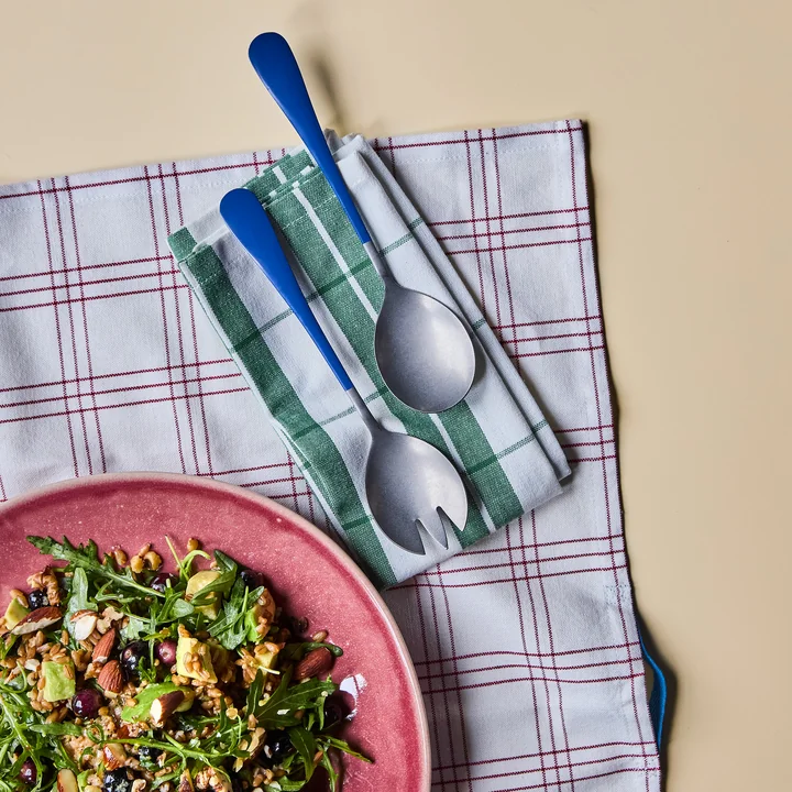 Nicolas Vahé - Serv Salad servers, blue (2 pcs.)