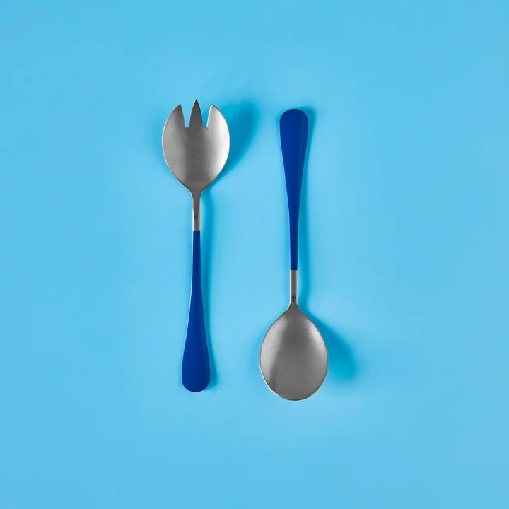 Nicolas Vahé - Serv Salad servers, blue (2 pcs.)