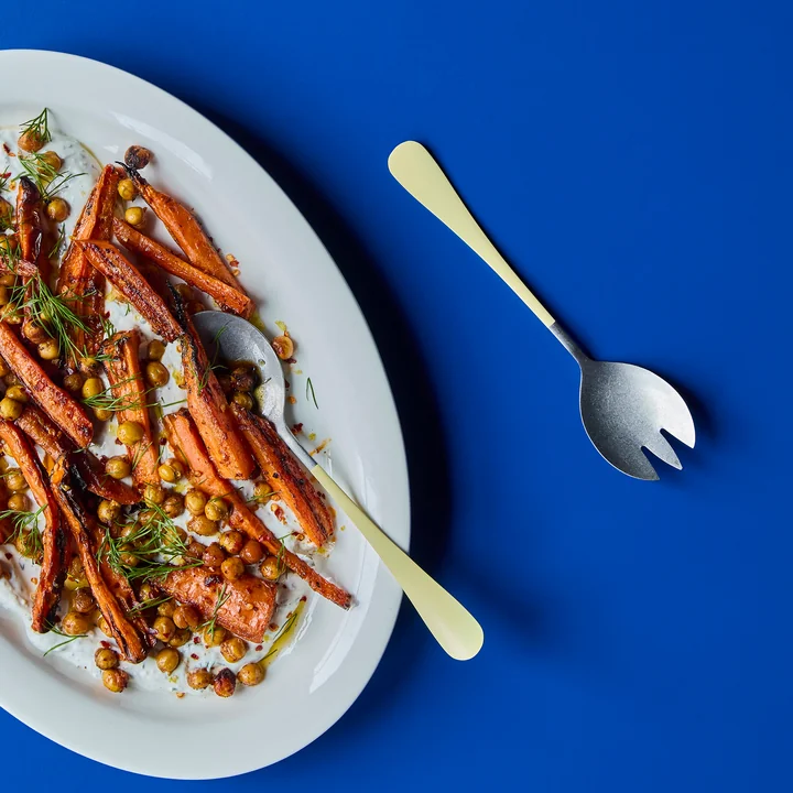 Nicolas Vahé - Serv Salad servers, yellow (2 pcs.)