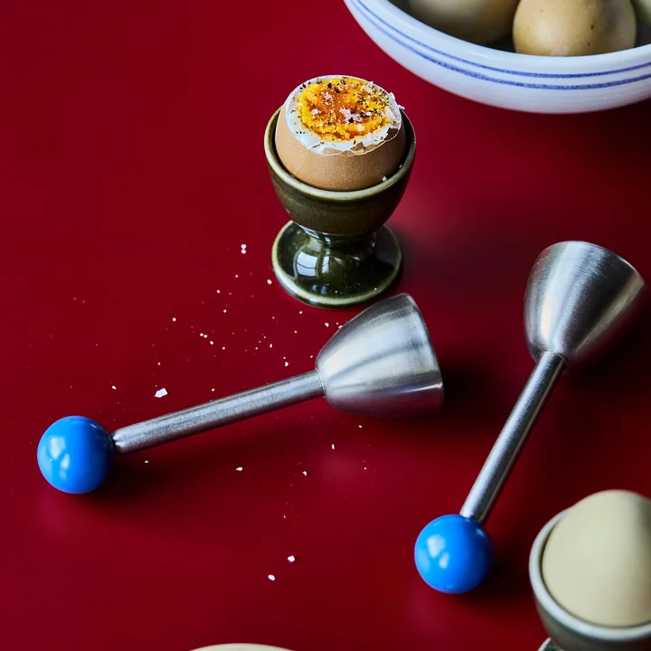 Nicolas Vahé - Egg opener, H 13 cm, blue