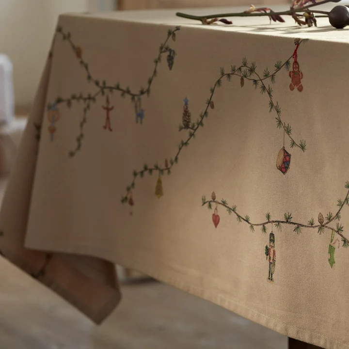 Kähler Design - Hammershøi Christmas tablecloth, sand