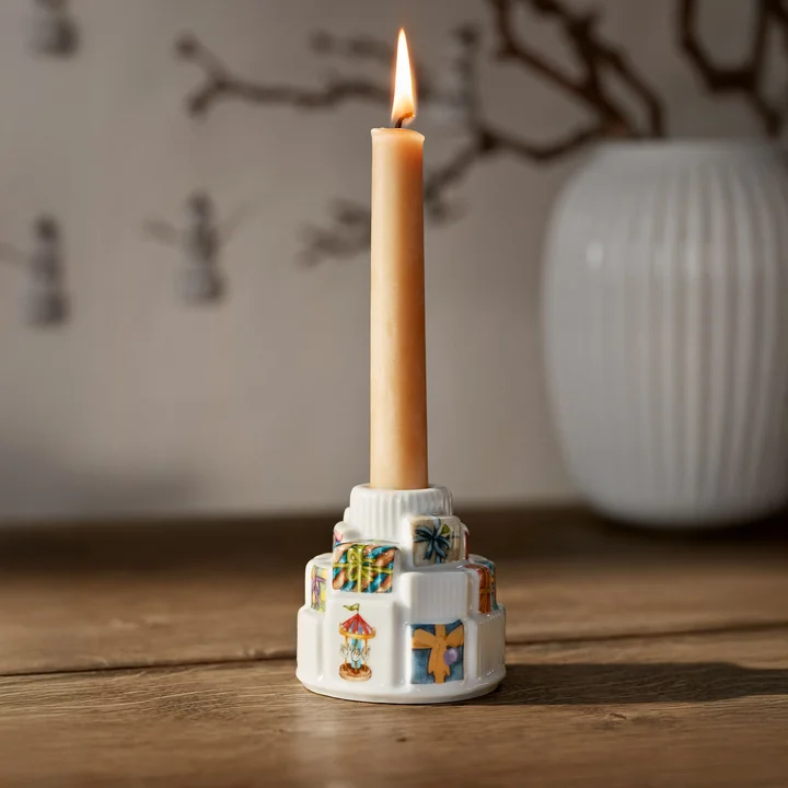 Kähler Design - Hammershøi candlestick with gift motif