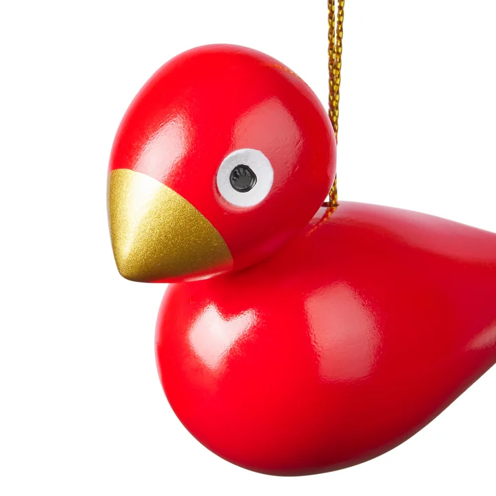 Kay Bojesen - Bird Christmas decoration, red / green (set of 2)