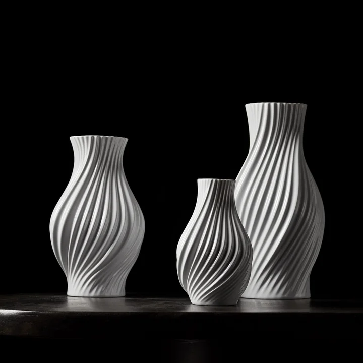 Lyngby Porcelæn - Twist vase, white