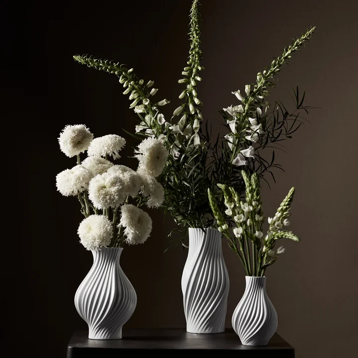 Lyngby Porcelæn - Twist vase, white