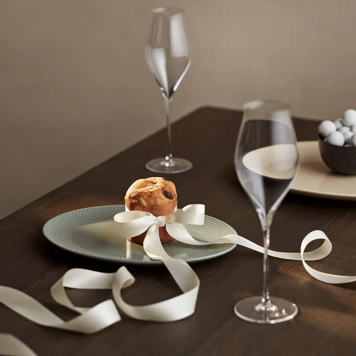 Lyngby Porcelæn - Rhombe Earth Serving platter oval 21.5 x 28.5 cm, moss