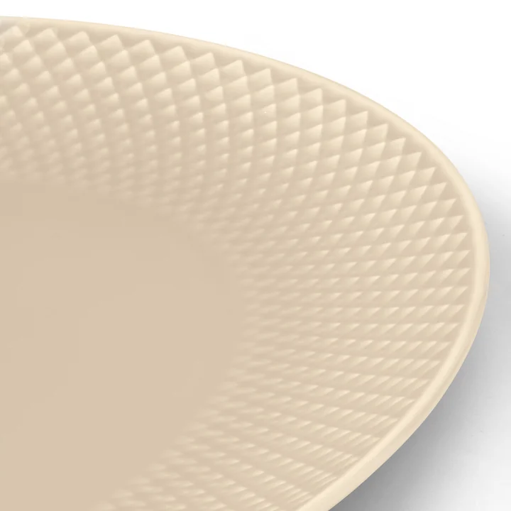 Lyngby Porcelæn - Rhombe Earth Serving platter oval, marble