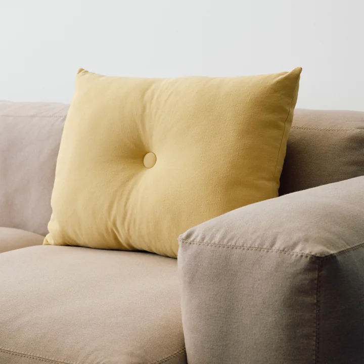 HAY - Dot Cushion Linen, 45 x 60 cm, soft yellow