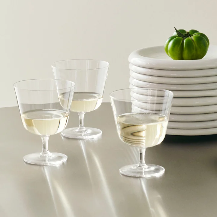 HAY - Curve Glass Steam, small, clear