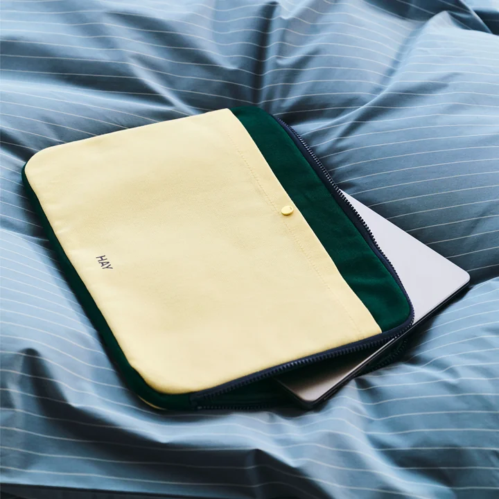 HAY - Multi Laptop Cover, 34.5 x 26 cm, soft yellow multi