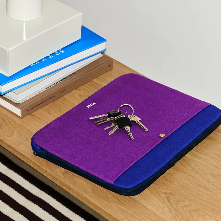 HAY - Multi Laptop Cover, 34.5 x 26 cm, purple multi