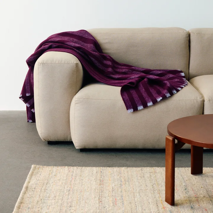 HAY - Duo Bedspread, 180 x 130 cm, plum