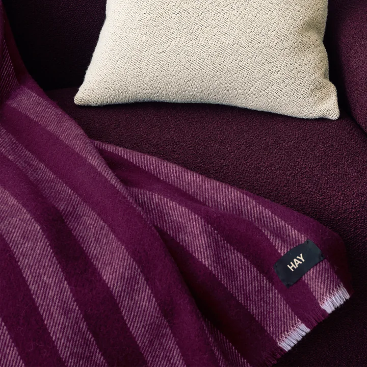 HAY - Duo Bedspread, 180 x 130 cm, plum