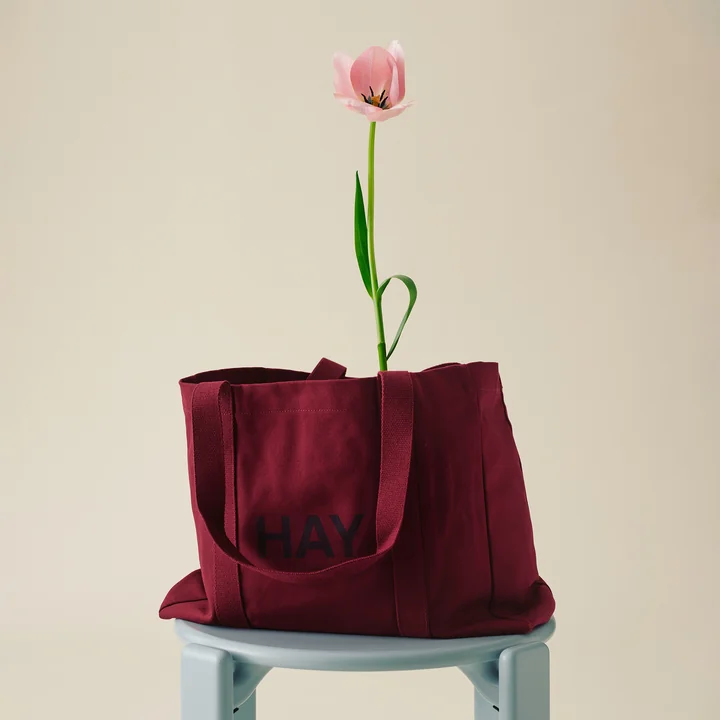 HAY - Shopper Bag, M, burgundy