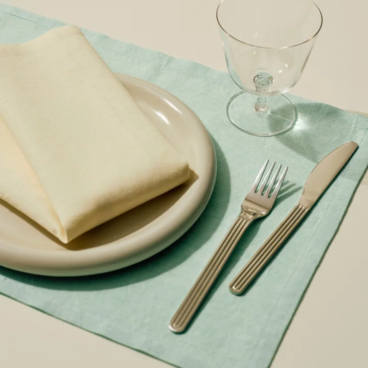 HAY - Tavolo Napkin and placemat, 31 x 43 cm, soft yellow and soft mint