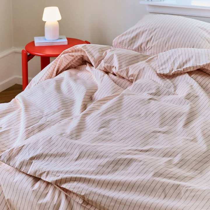HAY - Fineline Duvet cover, 200 x 135 cm, soft pink