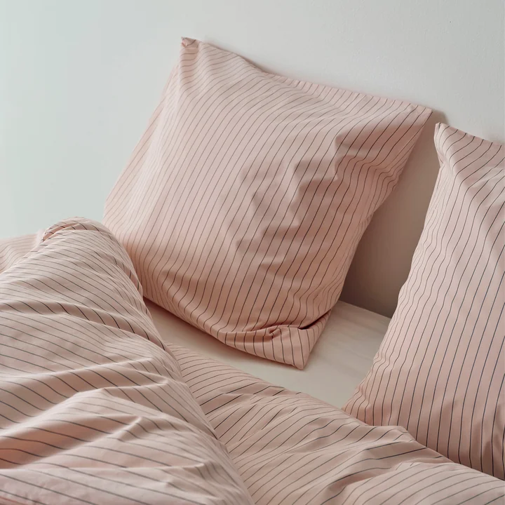 HAY - Fineline Pillowcase, 80 x 80 cm, soft pink