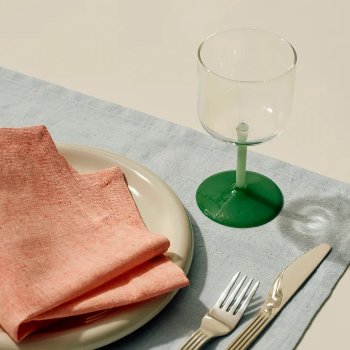 HAY - Tint Wine glass, clear / jade light green / jade dark green